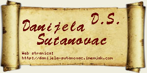 Danijela Šutanovac vizit kartica
